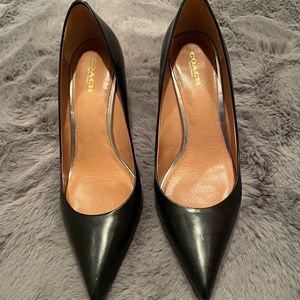 Coach Pumps Leather Black 8.5